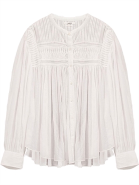 Isabel Marant Étoile Plalia Bluse, Hvid 